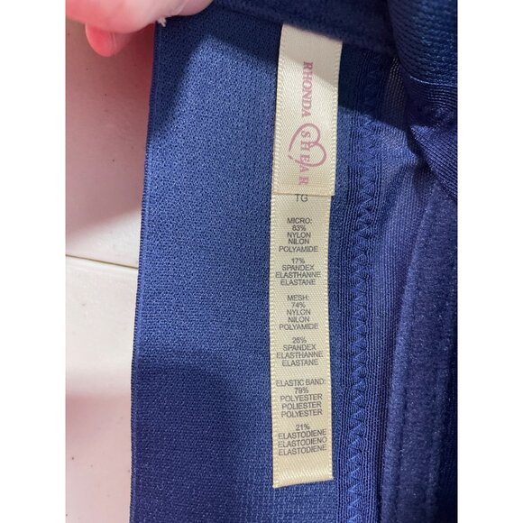 Rhonda Shear 2 Pack Molded Cup Bra with Wrap Back Size 1X Mahogany Navy 635.16 - Picture 5 of 9